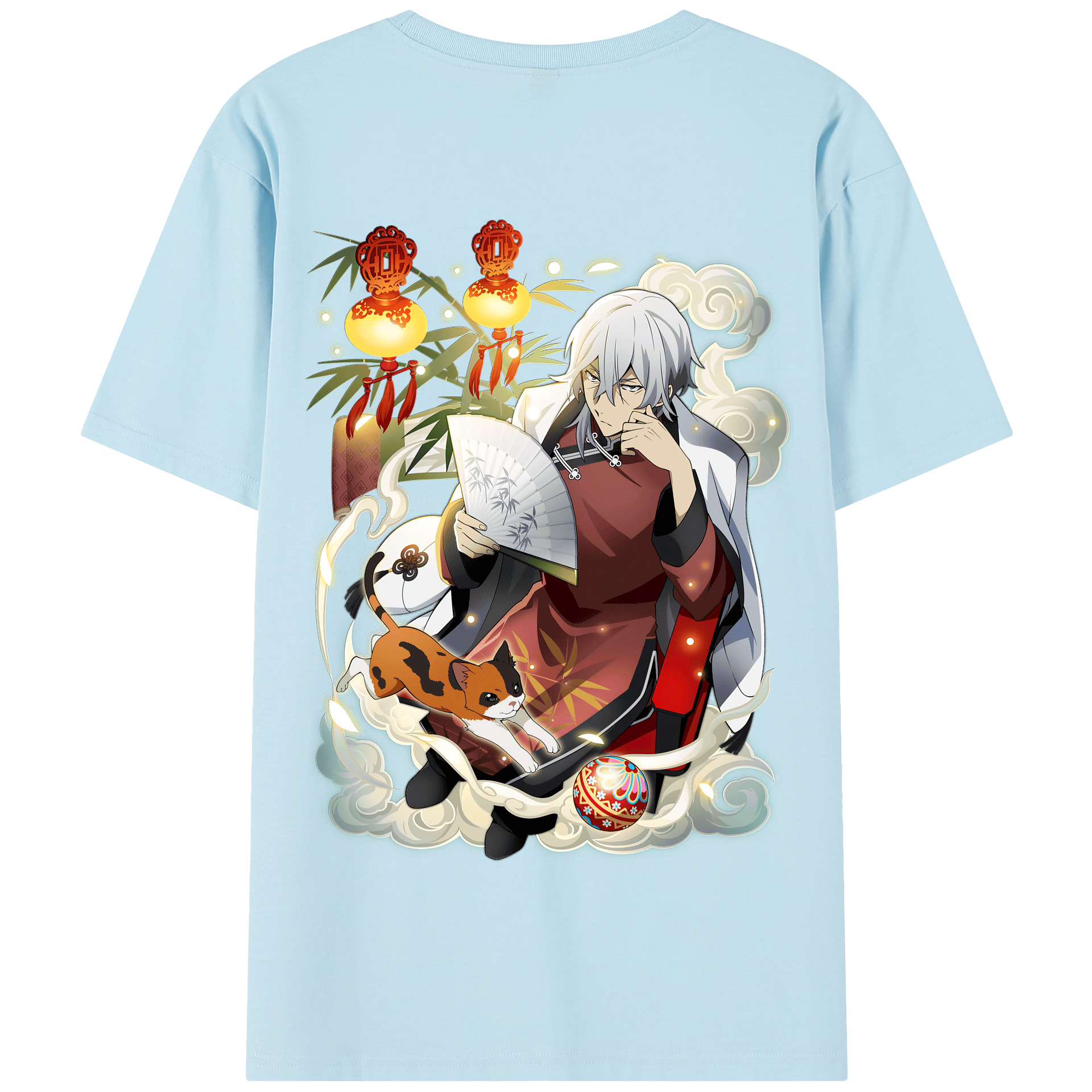 （画像用） 文豪ストレイドッグス Bungo Stray Dogs 綿100％半袖Tシャツ（背面プリント）